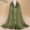 Neue Art weicher Baumwolle Viskose große Größe Hijab Schal Frauen